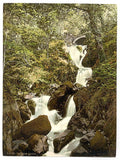 The Falls Arthog Falls Vintage A4 Photo Print