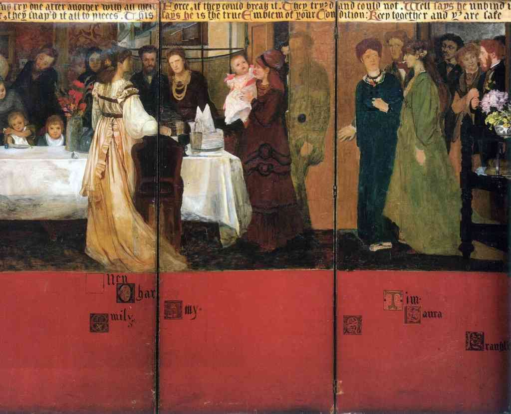 The Family Picture Of Epps Panels 4 6 Alma Tadema A4 Photo Print