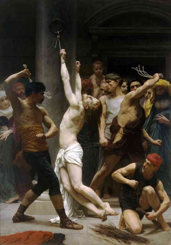 The Flagellation Of Our Lord Jesus Christ Bouguereau A4 Photo Print