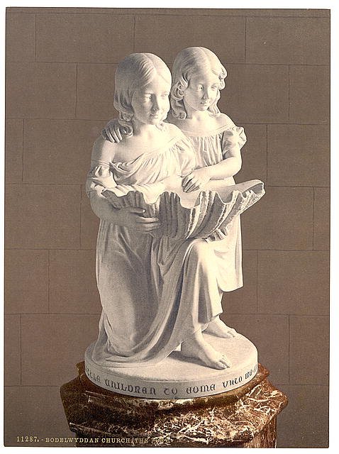 The Font Boddelwyddan Church Rhyl Vintage A4 Photo Print