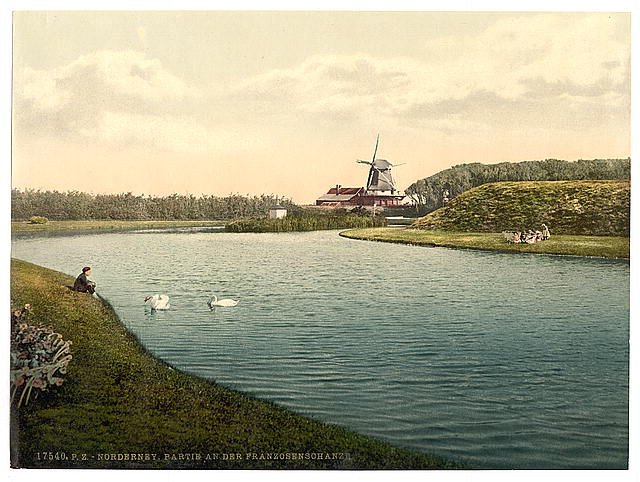 The Franzosenschanze Norderney Vintage A4 Photo Print