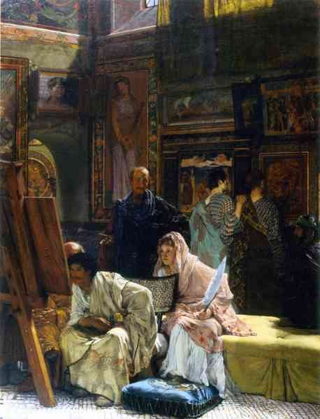 The Gallery by Alma Tadema A4 Photo Print