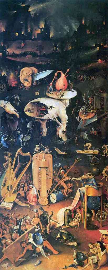 The Garden Of Delights Hell Bosch A4 Photo Print