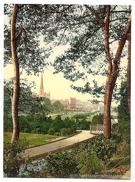 The Gardens I Bournemouth Vintage A4 Photo Print