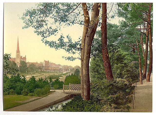 The Gardens II Bournemouth Vintage A4 Photo Print