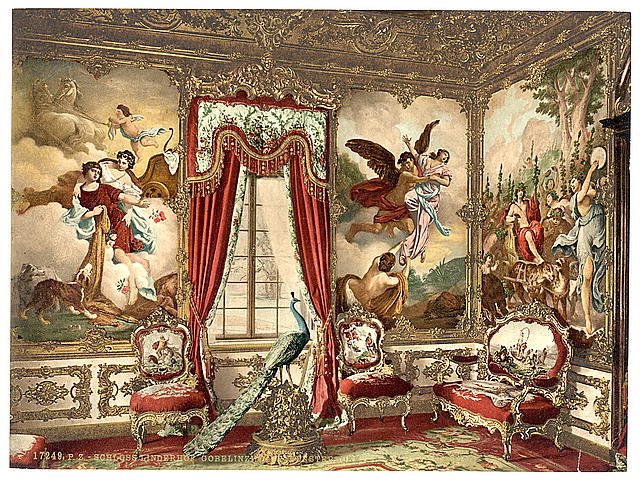 The Gobelin Tapestries II Linderhof Castle Upper Bavaria Vintage A4 Photo Print