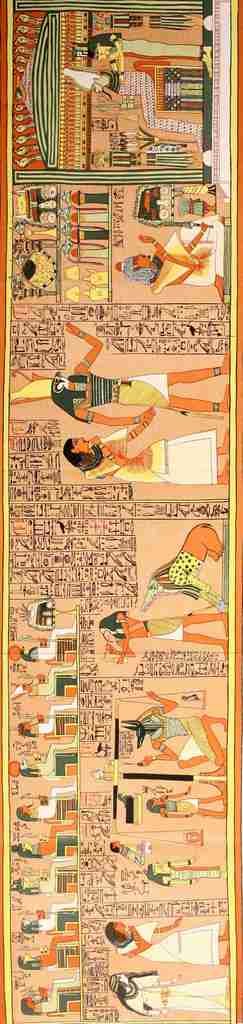 The Gods of the Egyptians 1904 The Judgement scene A4 Photo Print