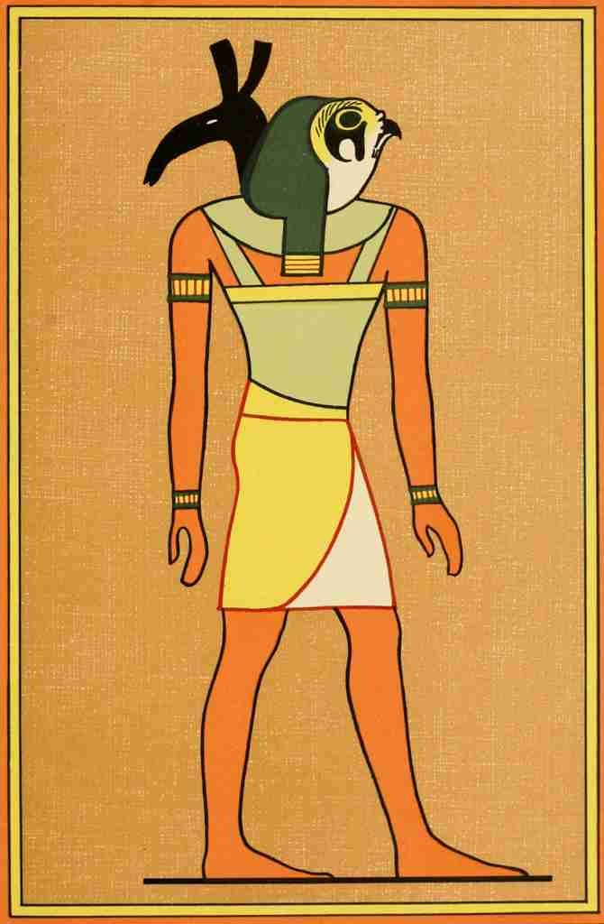 The Gods of the Egyptians 1904 The dual god Horus Set A4 Photo Print