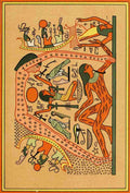 The Gods of the Egyptians 1904 The god Seb supporting nut on Heaven A4 Photo Print