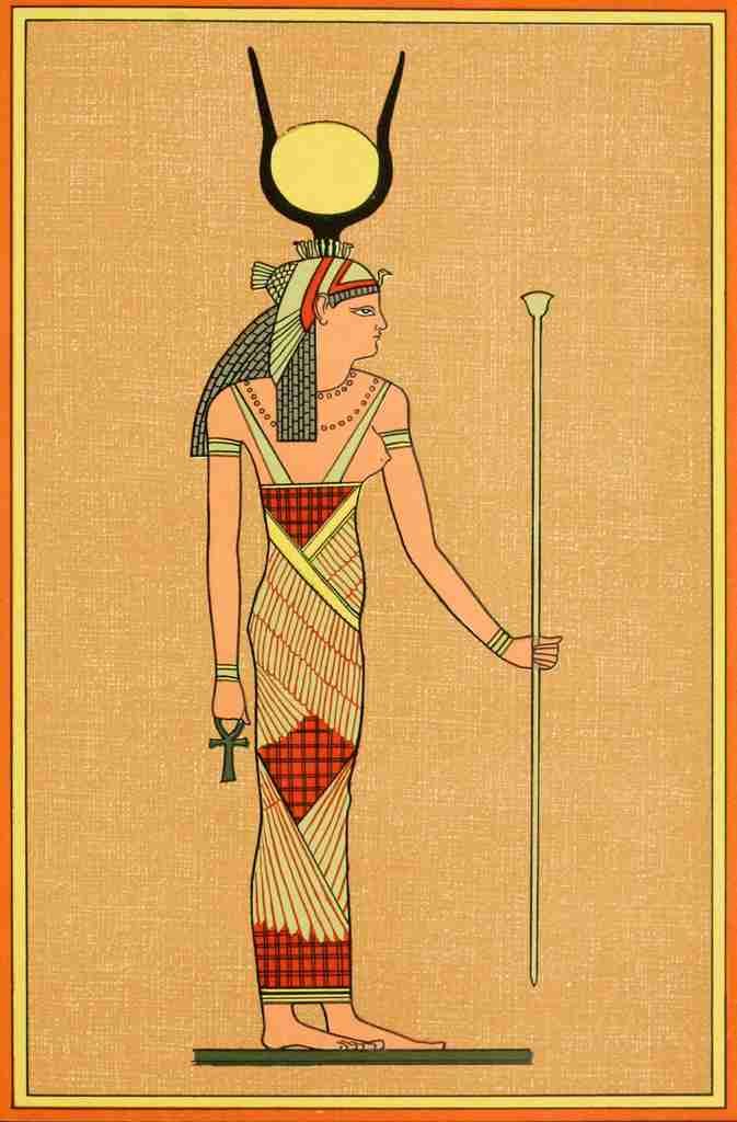 The Gods of the Egyptians 1904 The goddess Isis A4 Photo Print
