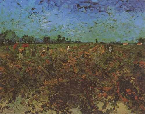 The Green Vineyard Arles 1888 A4 Photo Print