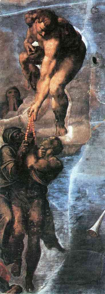 The Group Of The Elect Called The Rosary Michelangelo A4 Photo Print