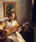 The Guitar Player Vermeer A4 Photo Print