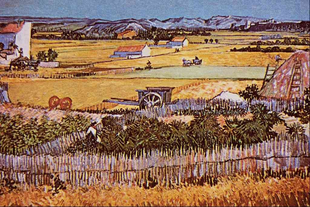 The Harvest Van Gogh A4 Photo Print