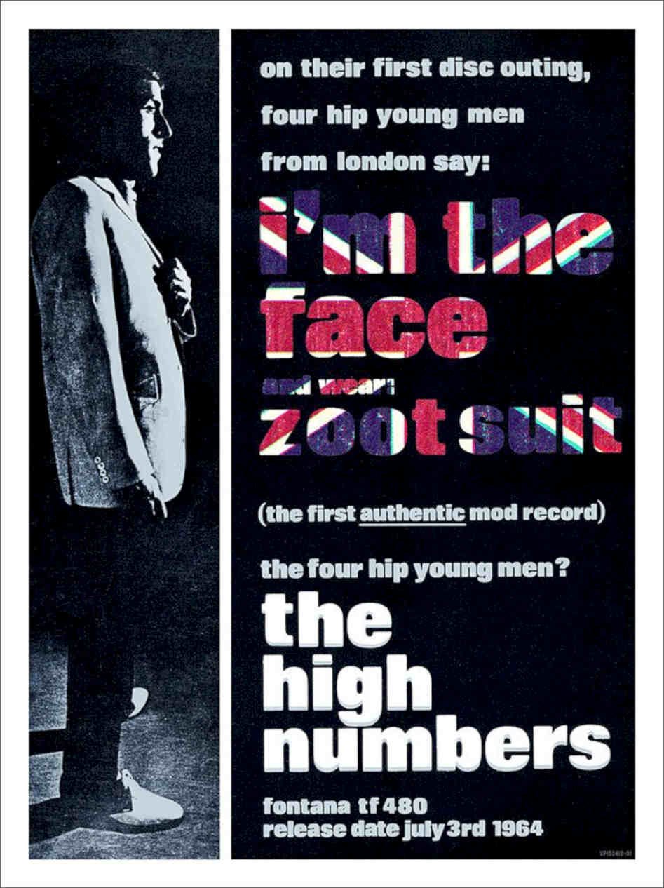 The High Numbers The Who 1964 Vintage Retro Advert Poster A4 Photo Print