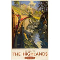 The Highlands British Rail Railway Vintage Retro Advert Poster A4 Photo Print
