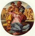 The Holy Family Michelangelo A4 Photo Print