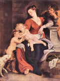 The Holy Family With The Basket Rubens A4 Photo Print