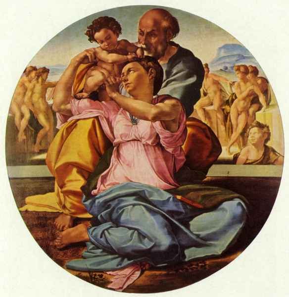 The Holy Family by Michelangelo A4 Photo Print