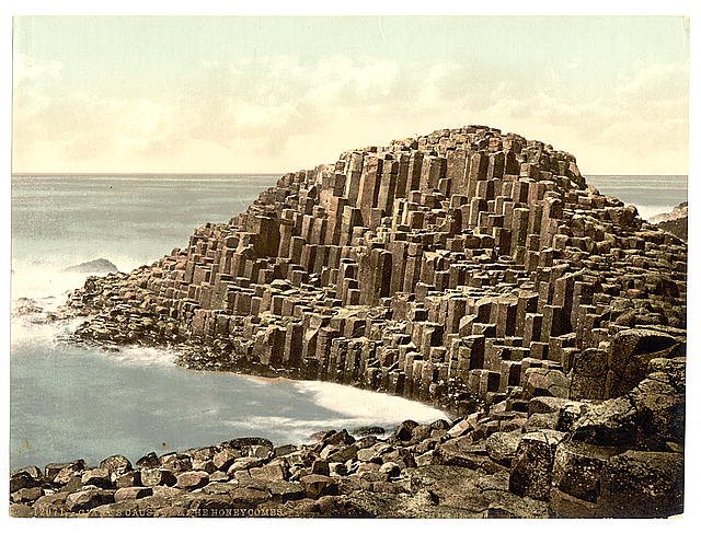 The Honeycombs Giants Causeway County Antrim Vintage A4 Photo Print