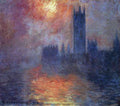 The Houses Of Parliament Sunset Monet A4 Photo Print
