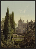 The Imperial Castle Alupku  the Crimea Vintage A4 Photo Print