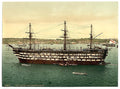 The Impregnable training ship Plymouth Vintage A4 Photo Print