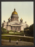 The Isaac Cathedral St Petersburg Vintage A4 Photo Print
