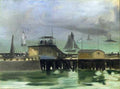 The Jetty At Boulogne 1869 A4 Photo Print