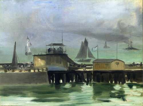 The Jetty At Boulogne 1869 A4 Photo Print
