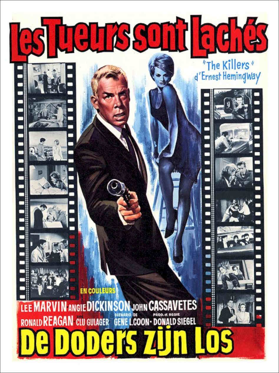 The Killers Lee Marvin Movie Poster Vintage Retro Advert Poster A4 Photo Print