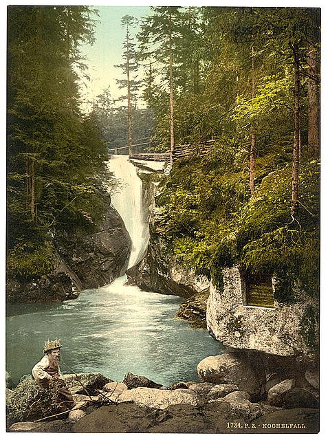 The Kochelfall Riesengebirge Vintage A4 Photo Print