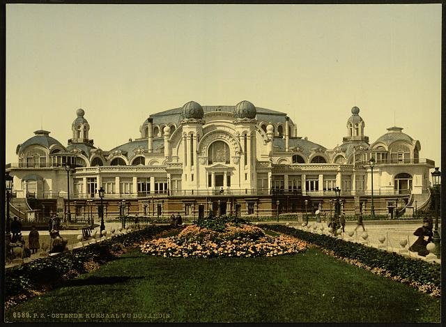 The Kursaal seen from garden Ostend Vintage A4 Photo Print