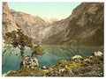 The Lake Obersee Upper Bavaria Vintage A4 Photo Print