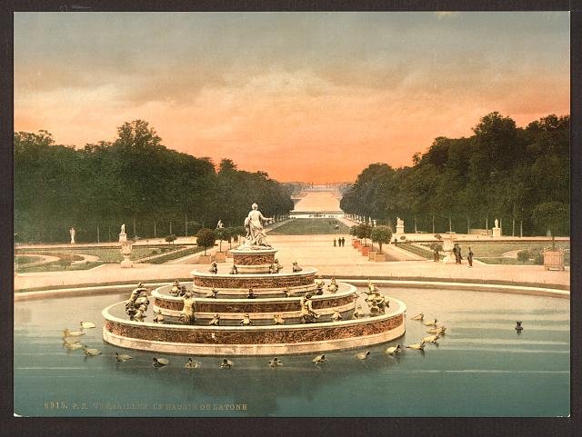The Latone Basin I Versailles Vintage A4 Photo Print