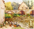 The Laundresses Moret Alfred Sisley A4 Photo Print