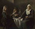 The Le Nain Brothers Four Figures at a Table A4 Photo Print
