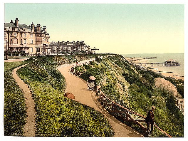 The Lees ie Leas Folkestone Vintage A4 Photo Print
