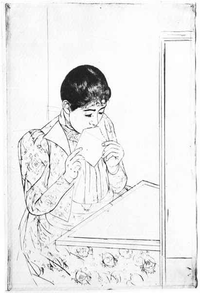 The Letter 2 by Cassatt A4 Photo Print