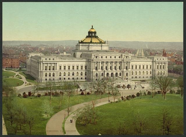 The Library of Congress Washington Vintage A4 Photo Print