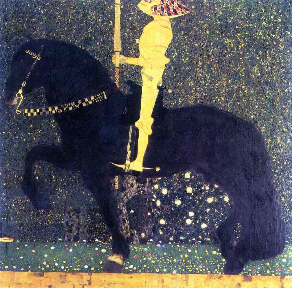 The Life Of A Struggle The Golden Knights Klimt A4 Photo Print