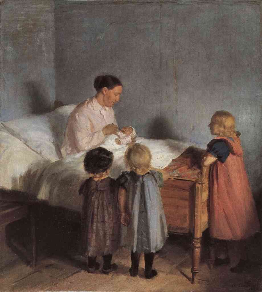The Little Brother Anna Ancher Impressionism European A4 Photo Print
