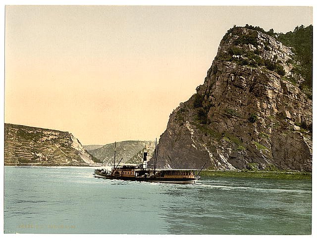The Loreli the Rhine Vintage A4 Photo Print