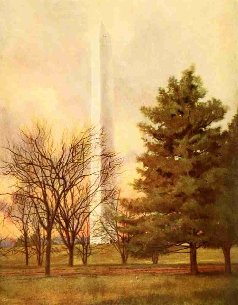 The Lure of Washington 1920 The Monument A4 Photo Print