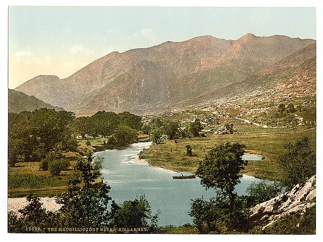 The Macgillicuddy Reeks Killarney County Kerry Vintage A4 Photo Print