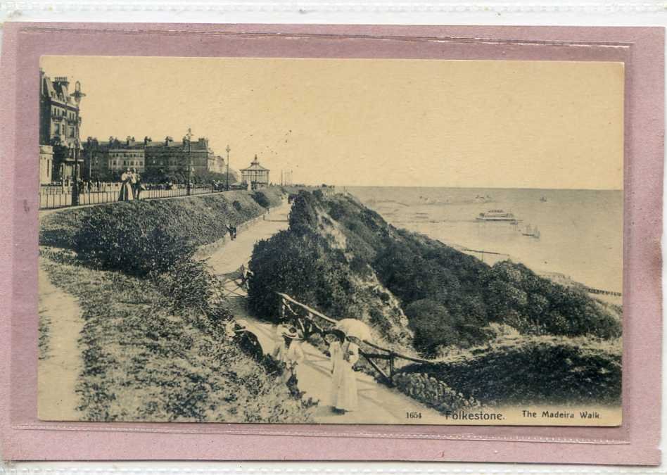 The Madeira Walk Folkestone Kent Vintage A4 Photo Print
