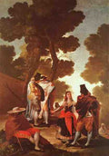 The Maja And The Masked Men A4 Photo Print