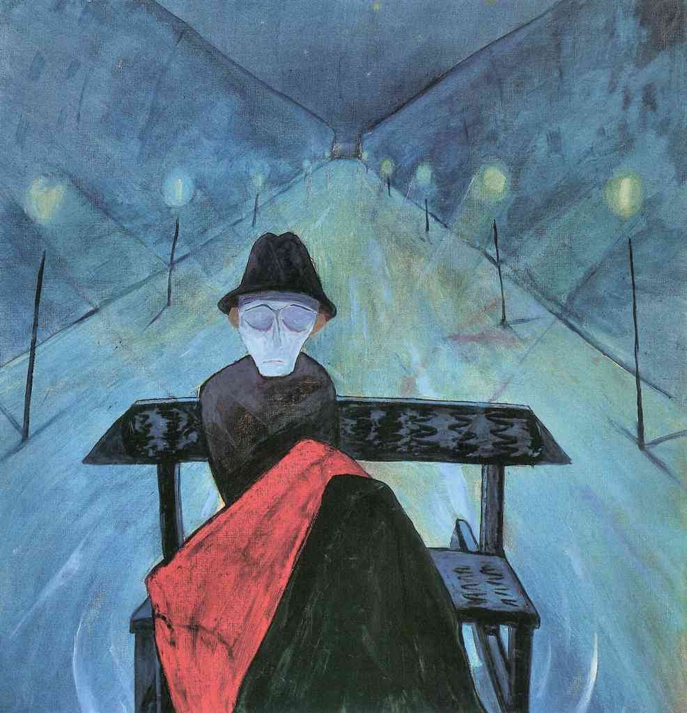 The Man In The Carriage Ii Walter Gramatte Expressionism A4 Photo Print