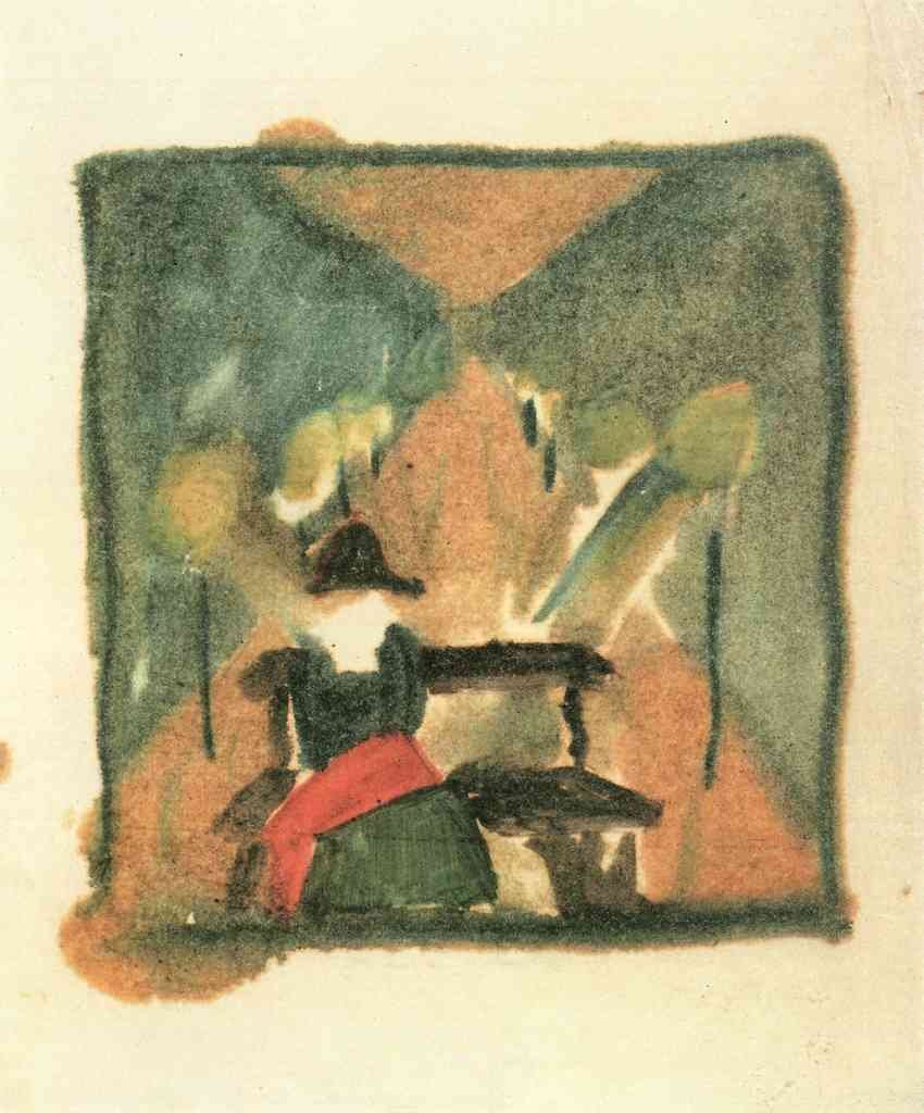 The Man In The Carriage Walter Gramatte Expressionism A4 Photo Print
