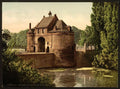 The Marechal gate Bruges Vintage A4 Photo Print